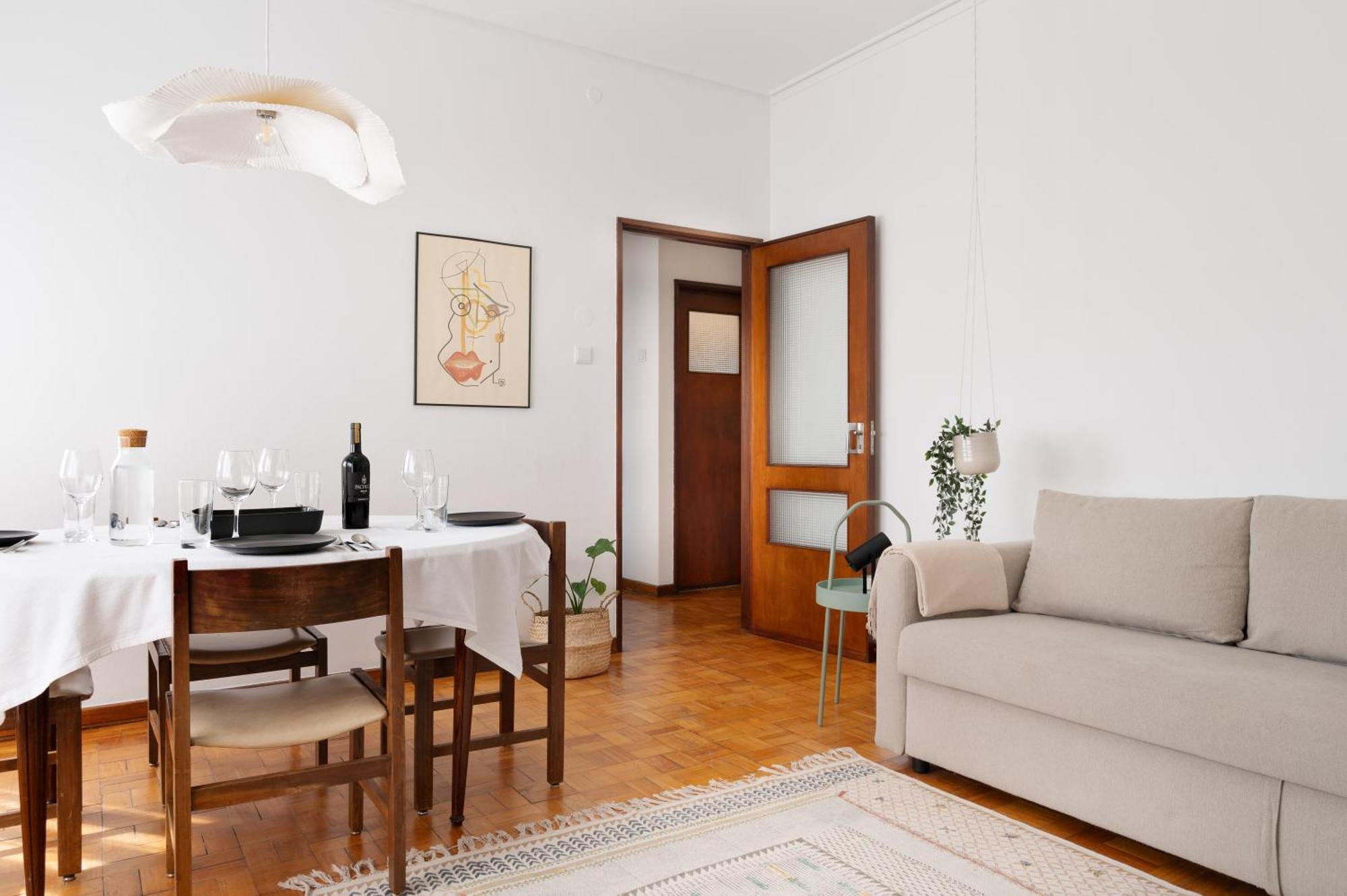! Bright 2Br Hammock Flat ! Praca Da Republica Apartment Porto Luaran gambar